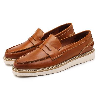 China Handmade Flat Women's Classic Genuine Leather Boat Shoes Fashion Trend Fashion Casual Shoes For Man for sale