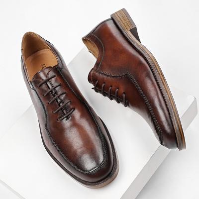 China Custom Made Best Price Men's Dress Brogue Business Casual Stylish Genuine Leather Oxfords Shoes Anti-Smell for sale