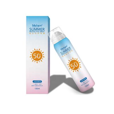 China Popular Customized Sunscreen Face Bottle Water Sunscreen Spray Private Label for sale