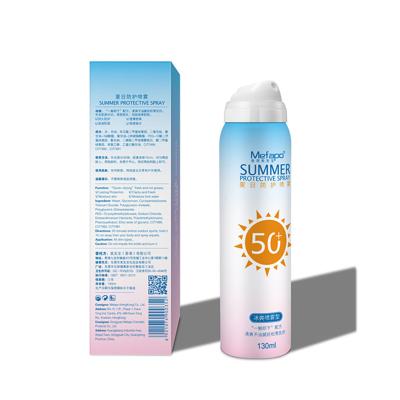 China Professional Sunscreen Face SPF 50 Sunscreen Spray For Bottle for sale