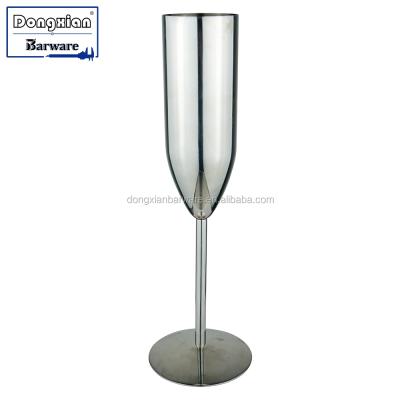 China Viable Stainless Steel Champagne Flute, Shatterproof Unbreakable Wine Cup for sale