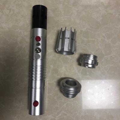 China Custom machining aluminum cnc metal lightsaber hilt light sword / high quality cnc lightsaber for sale