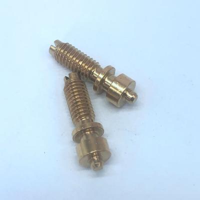 China Aerospace Custom Automatic Swiss Type Service CNC Turning Bolt Brass Screw Turning Machining for sale