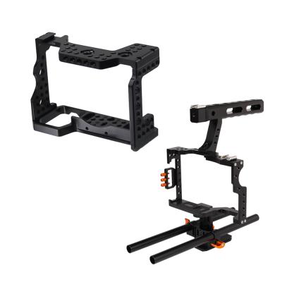 China Aluminum Cnc Camera 7075 Mirrorless Cage Lightweight Custom Machining Cnc Camera Protective Cage for sale