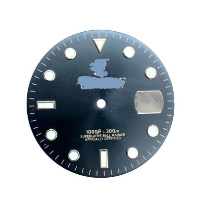 China Stainless Steel Custom Your Logo Cheap Chronograph Watch Face Parts With 3D Custom Die Cut Luminous Watch Face for sale