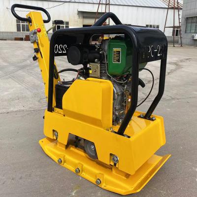 China Flatbed High Efficiency Lady Brick Compacting Sales Hand Held Vibrating Rubber Compactor for sale