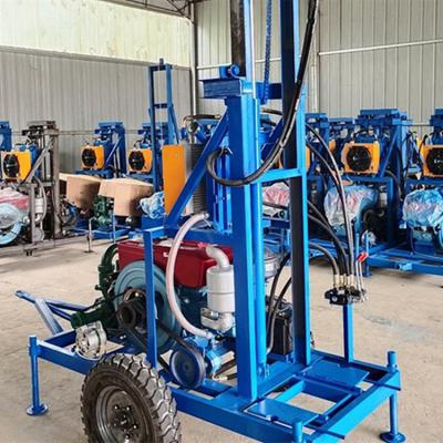 China High Drilling Efficiency Hard Rock 40m 100m 120m Small Underground Water Rig Well Drilling Machine In India for sale