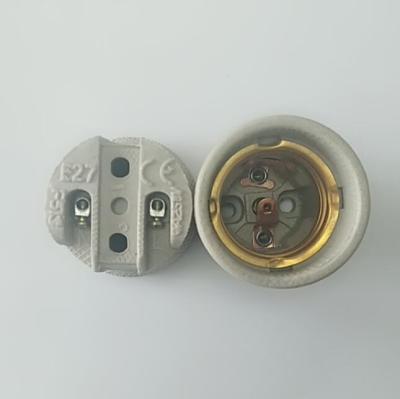 China Popular Screw Porcelain E27F519 Lamp Socket for sale