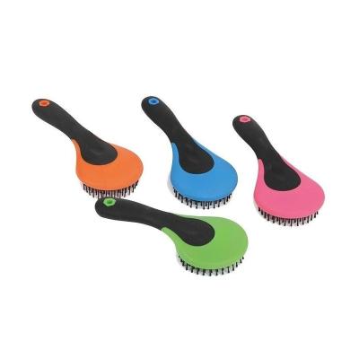 China TPE+PP WHOLESALE GROOMG HORSE HAIR PET EASYGRIP TAIL CLEANING BRUSH for sale