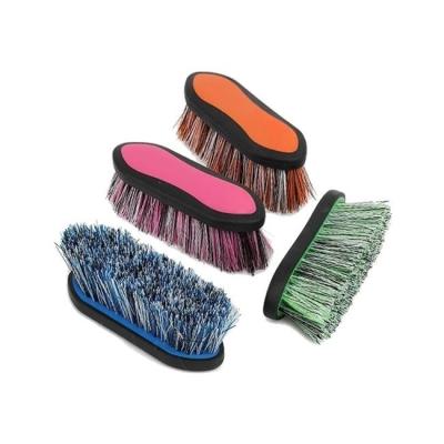 China STYLISH TPE+PP WHOLESALE GROOMG HORSE HAIR PET EASYGRIP CLEANING BRUSH for sale