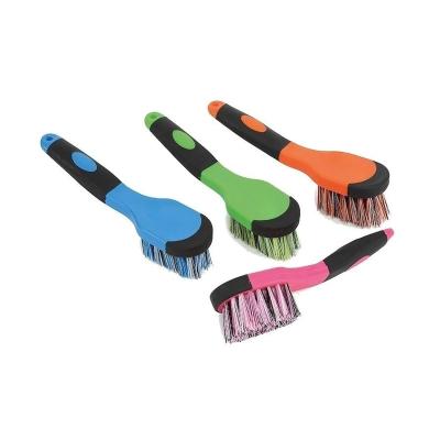 China PP+TPE WHOLESALE GROOMG HORSE HAIR PET EASYGRIP BUCKET CLEANING BRUSH for sale