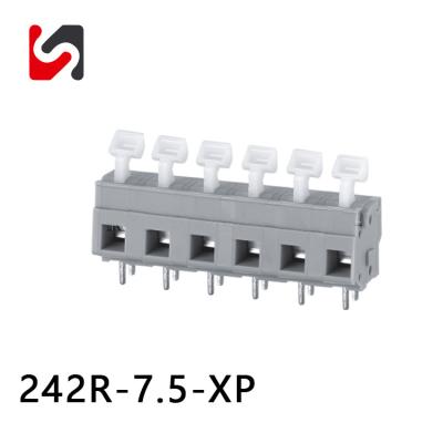 China Manufacturer Pcb Terminal Block Pitch 5.0mm 5.08mm 7.5mm 7.62mm 2Pin 3Pin Rising Clamp Connector for sale