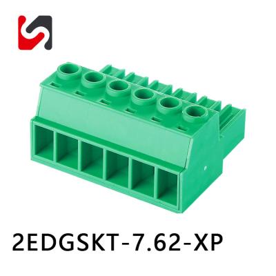 China 2EDGSKT-7.62 300V 7.62mm 2p-24p Pluggable Terminal Block Male Female With Ul for sale