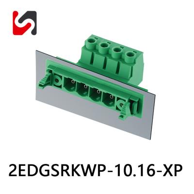 China KF2EDGSRKWP-10.16 10.16mm Phoenix Pluggable Terminal Block Male For Pcb for sale