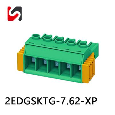 China KF2EDGSKTG-7.62 600V Promotion 7.62mm 2p-24p Pluggable Terminal Block Male And Female for sale