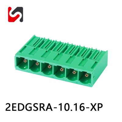 China 2EDGSRA-10.16 600V 65A 10.16mm 2P-24 Phoenix Pluggable Terminal Block Male And Female With Ul for sale