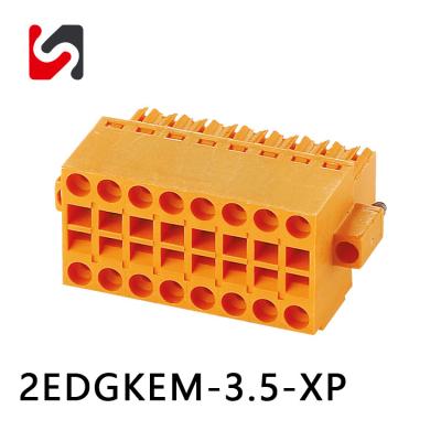 China KF2EDGKEM-3.5 300V Pluggable Terminal Block Pin Double Row Replace Phoenix for sale