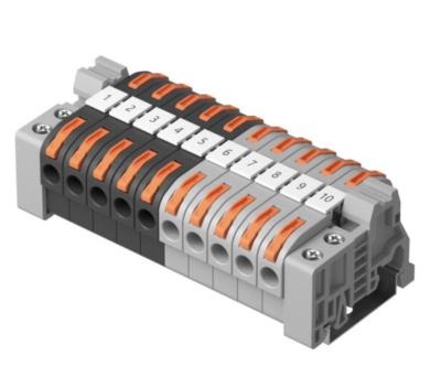 China 0.7kg DIN Rail Terminal Block With 800V 32A 1.5-1.8 Nm Torque for sale