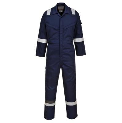 China EN11611 EN471 Fire Proof Overall Cotton Workwear Padded Flame Retardant Coverall Cotton Coverall for sale