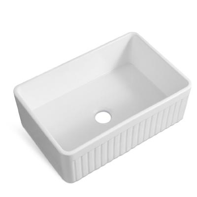 China With Large High Quality Wholesale Undermount Faucet Farmhouse Sink Deep Single Bowl for sale