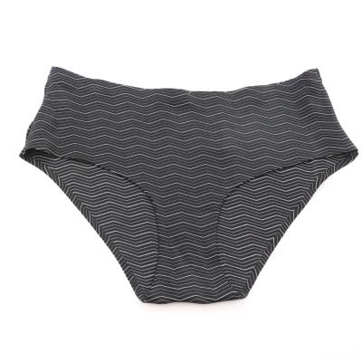 China New Arrivals Antibacterial Comfortable Quick Dry Striped Mid Rise Printed Women's Panties for sale