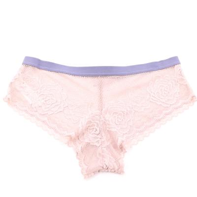 China Customized Antibacterial Hollow Out Lace Up Sexy Underwear Womens Thongs Panties for sale