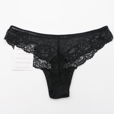 China New Style Antibacterial Ladies Girls Thongs Low Waist Hollow Customized Women's Panties for sale