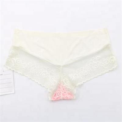 China Antibacterial White Transparent Lingerie Sexy Elegant Seamless Panties for sale