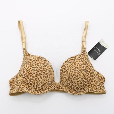 China Binfen QUICK DRY High Quality Custom Leopard Printed Push Up Underwear Female Bra for sale