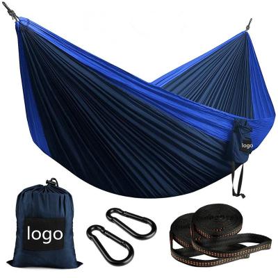 China Lightweight Colorful Nylon Parachute Double Hammock Portable Camping Hammock for sale