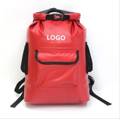 China Durable Custom Logo Outdoor Backpack Waterproof Dry Bag 25L For Camping, Hiking, Floating for sale