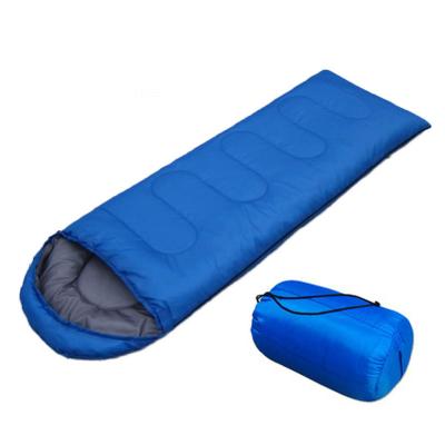 China Wholesale Cheap Wholesale Eco-friendly Fiber Outdoor Adult Hollow Cotton 170T Polyester Survival Camping Envelope Waterproof Sleeping Bag for sale