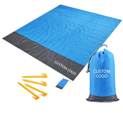 China Waterproof Lightweight Durable Picnic Mat Beach Blanket Pocket Blanket Travel Waterproof Blanket In Pocket for sale