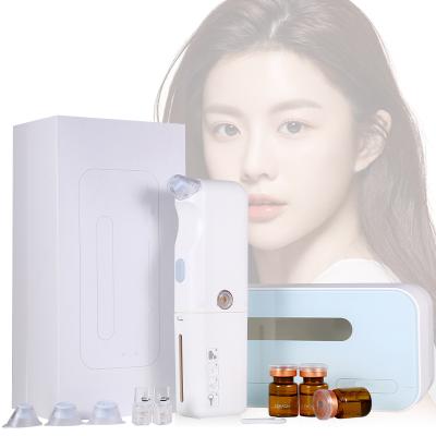 China Handheld Electric Cleanser Mini Hydra Dermabrasion Exfoliators Bubble Pore Vacuum Blackhead Remover Machine VY-W100 Small for sale