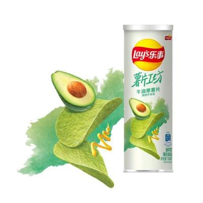 China 104g Regular x 24 Cans Lay Avocado Wasabi Flavored Potato Chips for sale