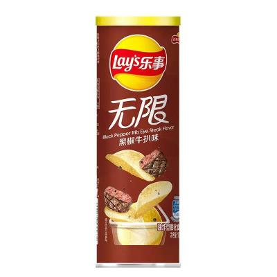 China 104g Normal Spreads Canned Potato Chips Exotic Snacks Wholesale for sale