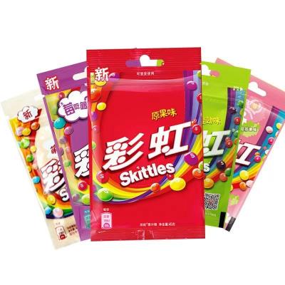 China Wholesale Natural Colorful Fruity Flavor Candy Rainbow Candy 40g Chinese Exotic Candy Snacks for sale