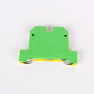 China Wholesale PA66 Weidmuller SAK EK 2.5/35 Disconnector Green Ground Wire Connector Earth Terminal Block for sale