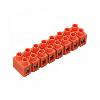 China KEERTE Power Dual Row Strip H2519-6 Terminal Block Terminal Screw Electrical Connector Fixed Type 600V for sale