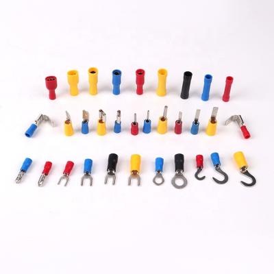 China Industry Reputation High Quality Electrical Pre-insulated Wire Joints SV2-3.2 Universal Splice Fork End Terminals Fork Crimp Terminal for sale