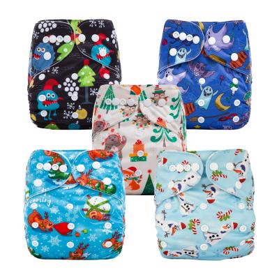 China Printed Reusable Cloth Diapers / Baby Diapers Cheap Diapers for sale