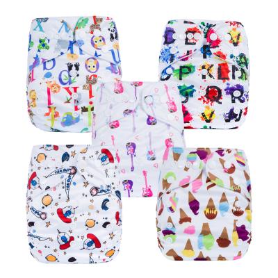 China Printed Reusable Waterproof Washable Baby Diapers Or Diaper Bag for sale