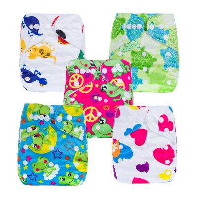 China Wholesale Printed Cheap Reusable Baby Diapers Bulk Diapers for sale