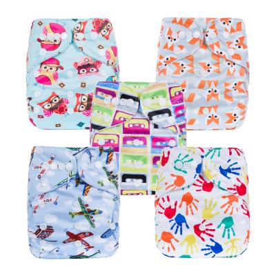 China Wholesale Cheap Washable Printed Baby Diapers From China for sale