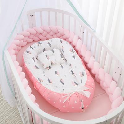 China Organic Folded Baby Nest Pillow Bed Co-sleep Hutches Cotton Baby Sofa Blanket for sale