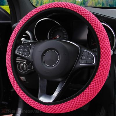 China Bohemian QCI070 6 colors without inner ring, elastic ice silk steering wheel cover optional, cool in the summer car handle cover for sale