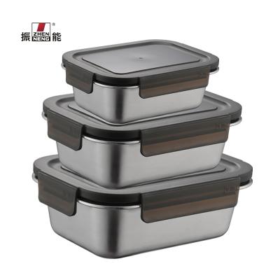 China 600ml Stainless Steel Wholesale Disposable/Sustainable/Stored Bento Lunch Box With Leakproof Lid Metal Lunch Food Storage Containers For Kids Or Adults for sale