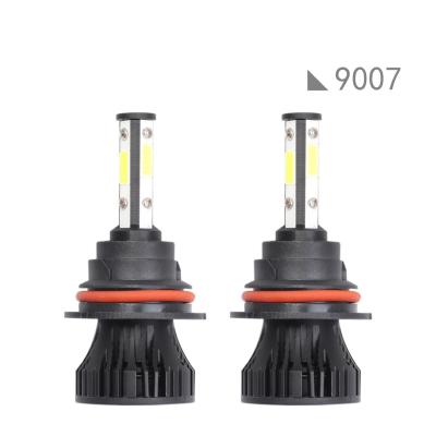 China cheap universal 4 sides led headlight bulb car light system X15 h4 H7 h11 h3 9005 led headlight by 9006 super bright for sale