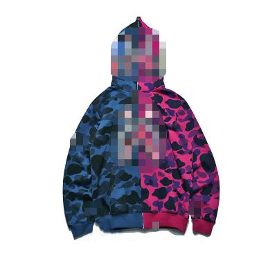 China Fashion Casual Coat Anti-Wrinkle Men's Full Zipper Hip Hop Top Bape Outdoor Funny Hoodie for sale