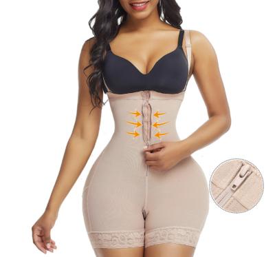 China Wholesale Antibacterial Adjustable Hooks Slim Body Shaper Jumpsuit Women Waist Tummy Control Butt Lifter Shaper Top for sale